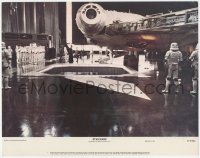 5k1599 STAR WARS color 11x14 still 1977 Darth Vader with Storm Troopers by Milennium Falcon in hangar