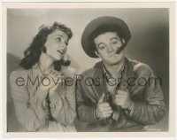 5k0020 ANGELS WITH BROKEN WINGS 8x10.25 still 1941 Lois Ranson swoons over Leo Gorcey with cigar!