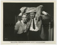 5k0060 BLONDE VENUS 8x10.25 still 1932 Herbert Marshall holds Marlene Dietrich's sweater overhead!