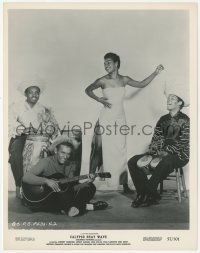 5k0086 CALYPSO HEAT WAVE 8x10.25 still 1957 great image of Maya Angelou performing with band!
