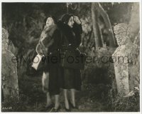 5k0102 CAT CREEPS 7.25x9.25 still 1930 scared Lilyan Tashman & Elizabeth Patterson in the woods!