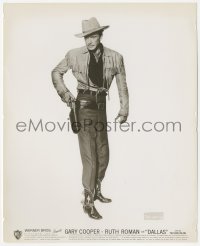 5k0141 DALLAS 8.25x10 still 1950 great full-length image of cowboy Gary Cooper drawing his gun!