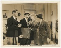 5k0152 DAY AT THE RACES 8x10.25 still 1937 Allan Jones grabs Groucho Marx w/suitcase, Harpo & Chico!