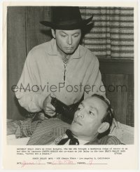 5k0156 DEATH VALLEY DAYS TV 8.25x10 still 1963 DeForest Kelley with gun captures Joseph Ruskin!