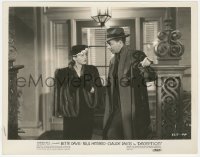 5k0157 DECEPTION 8x10.25 still 1946 veiled Bette Davis in fur coat staring at Paul Henreid!