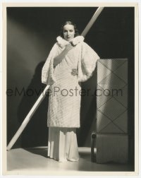 5k0171 DOLORES DEL RIO 8x10.25 still 1935 in luxurious ermine coat from In Caliente by Elmer Fryer!