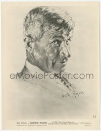 5k0178 DOUBTING THOMAS 8x10.25 still 1935 great head & shoulders art portrait of star Will Rogers!