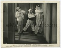5k0213 FLYING DEUCES 8x10 still 1939 Stan Laurel watches Oliver Hardy thrown in jail cell!