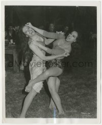 5k0225 FROM RUSSIA WITH LOVE 8.25x10 still 1964 standing Martine Beswick in intense catfight!