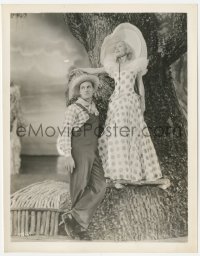5k0228 GAY BRIDE 8x10.25 still 1934 beautiful Carole Lombard standing on tree step by Sam Hardy!