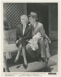 5k0229 GENERAL DIED AT DAWN 8x10 still 1936 Gary Cooper on bench with beautiful Madeleine Carroll!