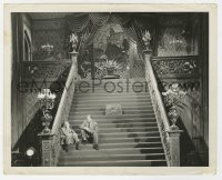 5k0254 GONE WITH THE WIND set reference 8x10 still 1939 Victor Fleming & another on stairs!