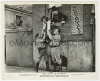 5k0262 GREAT DICTATOR 8.25x10 still 1940 Charlie Chaplin & Paulette Goddard caught by Aryan police!