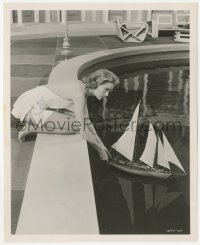 5k0281 HIGH SOCIETY 8.25x10 still 1956 Grace Kelly sailing a model sailboat from her honeymoon!