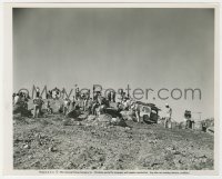 5k0320 IT CAME FROM OUTER SPACE candid 8x10 key book still 1953 crew & equipment in California desert!