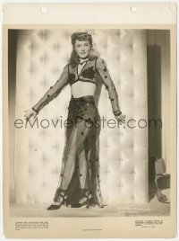 5k0374 LADY OF BURLESQUE 8x11 key book still 1943 sexy Barbara Stanwyck in skimpy harem girl outfit!