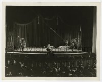 5k0376 LAUGH CLOWN LAUGH 8x10.25 still 1928 Lon Chaney Sr. as Tito on stage in front of audience!