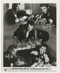 5k0467 OCEAN'S 11 8.25x10 still 1960 cool montage of The Rat Pack with bundles of stolen money!