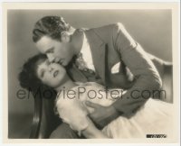 5k0504 RED HAIR 8.25x10 still 1928 romantic close up of sexy Clara Bow & Lane Chandler by Hommel!