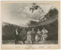 5k0528 RODAN 8.25x10 still 1957 great FX image of top stars running from The Flying Monster!