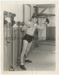 5k0539 SAN FRANCISCO candid 8x10.25 still 1936 Clark Gable in trunks training for his boxing scenes!