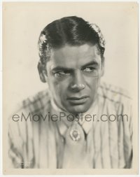 5k0544 SCARFACE 8x10.25 still 1932 wonderful close up of tough gangster Paul Muni with his scar!