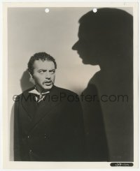 5k0553 SECRET AGENT 8.25x10 still 1936 Alfred Hitchcock, angry Peter Lorre by menacing shadow!