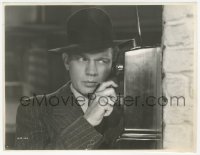 5k0557 SHADOW OF A DOUBT 7.5x9.75 still 1943 super close up of Joseph Cotten talking on phone!