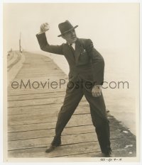 5k0579 SOS COAST GUARD chapter 9 8x9.5 still 1937 close up of Bela Lugosi throwing mineral off pier!