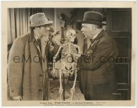 5k0584 SPIDER WOMAN 8x10.25 still 1944 Basil Rathbone as Sherlock Holmes, Nigel Bruce & skeleton!
