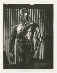 5k0591 STAR WARS HOLIDAY SPECIAL TV 7.25x9.5 still 1978 great super close-up of droid C-3PO, rare!