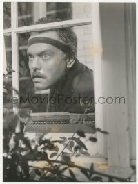 5k0593 STRANGER 7x9.5 still 1946 great close up of actor/director Nazi Orson Welles at window!