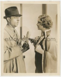 5k0622 THIN MAN 8x10.25 still 1934 great c/u of Myrna Loy holding William Powell at gunpoint!