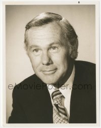 5k0633 TONIGHT SHOW TV 7x9 still 1970s Johnny Carson portrait for NBC station advertising!