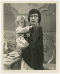 5k0641 TRESPASSER 8x10 still 1929 close up of Gloria Swanson holding young Wally Albright!