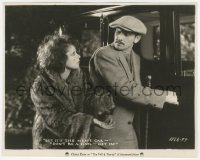 5k0682 WILD PARTY 7.75x9.75 still 1929 Fredric March tells worried Clara Bow to get in the car!
