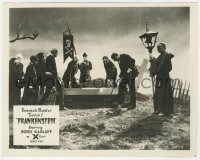 5k0219 FRANKENSTEIN English FOH LC R1957 men lowering coffin into ground, Science's Monster Terror!