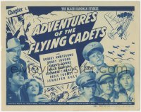 5k0724 ADVENTURES OF THE FLYING CADETS chapter 1 TC 1943 WWII serial, The Black Hangman Strikes!