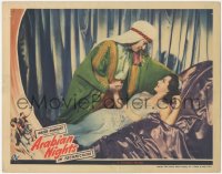 5k0893 ARABIAN NIGHTS LC 1942 best romantic close up of Jon Hall leaning over sexiest Maria Montez!