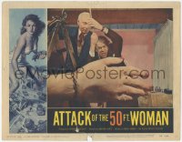 5k0900 ATTACK OF THE 50 FT WOMAN LC #2 1958 great special effects image of giant hand attacking!