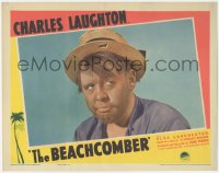5k0905 BEACHCOMBER LC 1938 super close up of Charles Laughton in the tropics, W. Somerset Maugham!