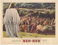 5k0910 BEN-HUR LC #4 1960 a crowd listens to Jesus deliver the Sermon on the Mount, Wyler classic!