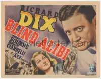 5k0738 BLIND ALIBI TC 1938 blind Richard Dix & seeing eye wonder dog Ace + pretty Whitney Bourne!