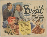 5k0739 BRAZIL TC 1944 Tito Guizar & Virginia Bruce in a glorious Pan-American musical romance!