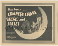 5k0741 BROMO & JULIET TC 1926 great image of Charley Chase sitting on the moon, Shakespeare, rare!