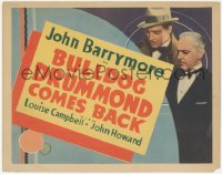 5k0742 BULLDOG DRUMMOND COMES BACK Other Company TC 1937 John Barrymore, John Howard as Drummond!