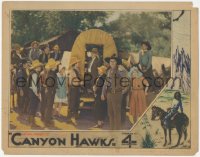 5k0936 CANYON HAWKS LC 1930 sheriff Bob Reeves & others standing by covered wagon!