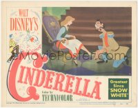5k0950 CINDERELLA LC #7 1950 the glass slipper fits on her foot, Walt Disney classic cartoon!