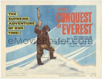 5k0753 CONQUEST OF EVEREST TC 1953 Sir Edmund Hillary & sherpa Tensig Norgay, supreme adventure!