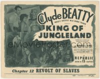 5k0758 DARKEST AFRICA chapter 12 TC R1949 Clyde Beatty, King of Jungleland, Revolt of the Slaves!